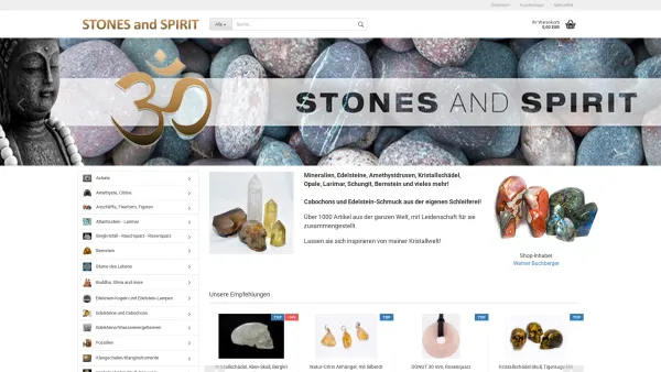 Website Screenshot: www.stonesandspirit.at - STONES and SPIRIT - STONES and SPIRIT - Date: 2023-06-14 10:45:31