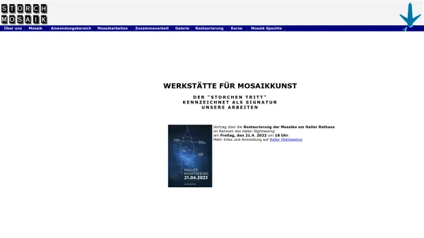 Website Screenshot: Storch Mosaik - Storch Mosaik - Startseite - Date: 2023-06-14 10:45:31