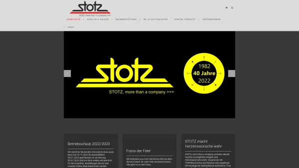 Website Screenshot: STOTZ, more than a company >>> - STOTZ, more than a company >>> Klimaanlagen, Wärmepumpen - Date: 2023-06-26 10:22:30