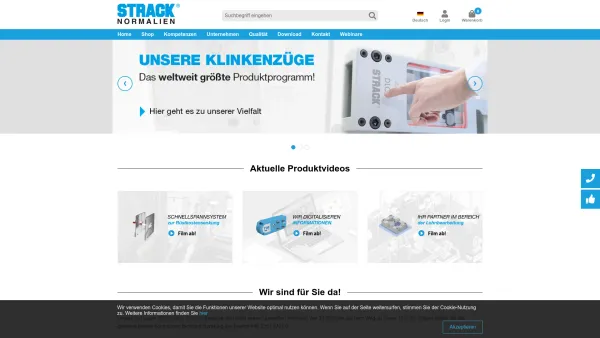 Website Screenshot: Ing. Herbert STRACK NORMA - Strack Norma | Strack Norma GmbH - Date: 2023-06-14 10:45:31