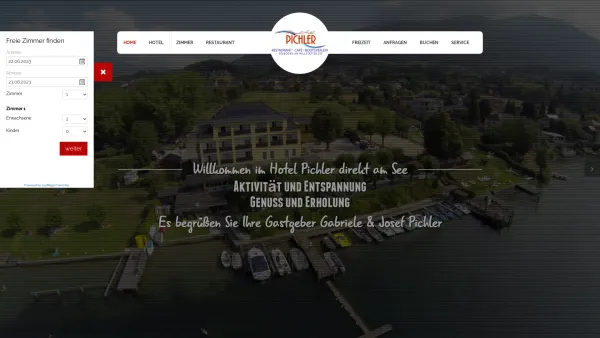 Website Screenshot: Pichler KG Hotel Restaurant Seecafe - Hotel Millstätter See | Seeboden | Komfortable Zimmer im Urlaub - Date: 2023-06-26 10:22:33