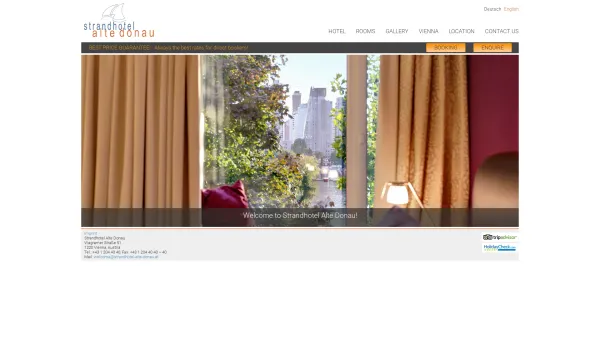 Website Screenshot: Hotel Wien das Strandhotel Alte Donau - Home - strandhotel-alte-donau.at ENGL - Date: 2023-06-26 10:22:33