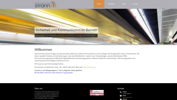 Website Screenshot: stranner gmbh - Stranner Nachrichtentechnik GmbH - Date: 2023-06-26 10:22:33