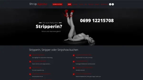 Website Screenshot: VO-SHOW Agentur/Showagentur - Strip Agentur - Stripper, Stripperinen aus Linz Wels Steyr - Date: 2023-06-26 10:22:36