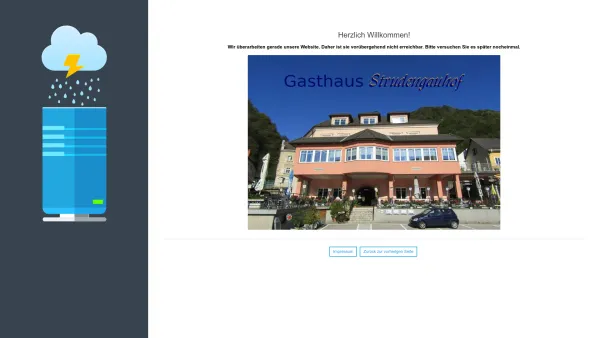 Website Screenshot: Gastronomie gastronomie Gasthaus gasthaus Restaurant restaurant Hotel hotel Pension pension Privatzimmer privatzimmer Donauradweg - Website nicht erreichbar - Date: 2023-06-26 10:22:36