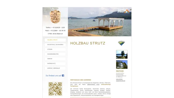 Website Screenshot: Ferdinand Holzbau Strutz Zimmerei Krumpendorf Kärnten Österreich - Zimmerei Klagenfurt - Holzbau Strutz, Fertighaus und Zimmerei, Krumpendorf, Kärnten, Österreich - Date: 2023-06-26 10:22:36
