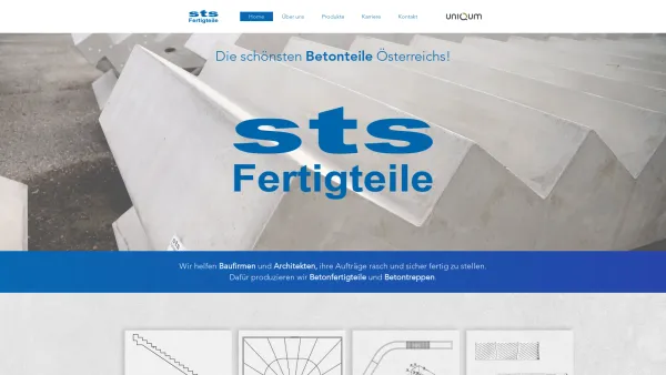 Website Screenshot: STS-Fertigteile GmbH - Home | STS Fertigteile - Date: 2023-06-26 10:22:36