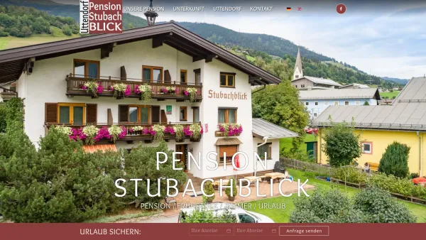 Website Screenshot: Frühstückspension Stubachblick*** - Pension Stubachblick | Ferienwohnungen in der Ferienregion Uttendorf in Zell am See - Date: 2023-06-26 10:22:36