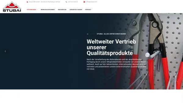 Website Screenshot: Herzlichbei Stubai.comto Stubai.com - Stubai ZMV GmbH | Werkzeuge von Profis für Profis - Date: 2023-06-26 10:22:36