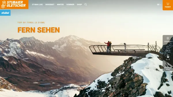 Website Screenshot: Stubaier Gletscher - Stubaier Gletscher | Königreich des Schnees | ganzjährig - Date: 2023-06-26 10:22:36
