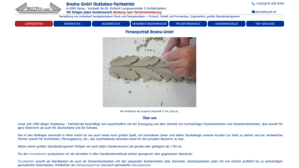 Website Screenshot: Brezina GmbH Stukkateurfachbetrieb - Brezina GmbH Stukkateur-Fachbetrieb - Date: 2023-06-26 10:22:38