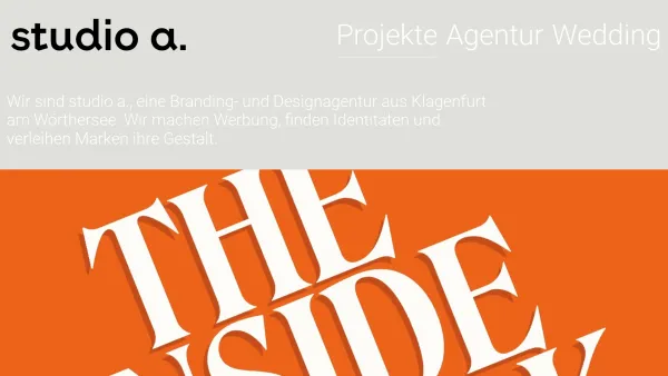 Website Screenshot: Studio A - Designagentur Klagenfurt - Date: 2023-06-14 10:45:34