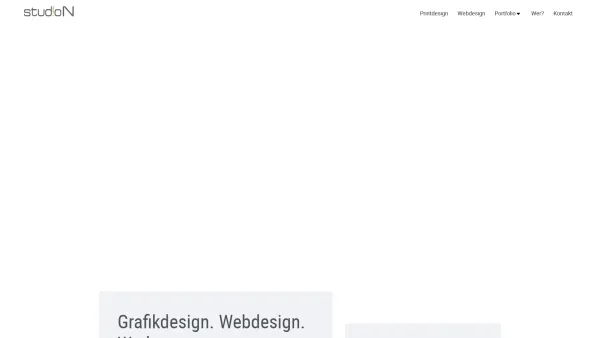 Website Screenshot: studioN Agentur für Grafik & Webdesign - studioN – Grafikdesign und Webdesign - Date: 2023-07-04 11:49:08