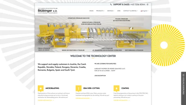 Website Screenshot: Technologiezentrum Stübinger GmbH - Stübinger eU – Technologie Zentrum - Date: 2023-06-15 16:02:34