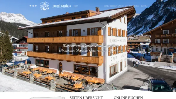 Website Screenshot: Hotel Stülzis - Willkommen - Hotel Stülzis - Lech am Arlberg - Date: 2023-06-26 10:22:39