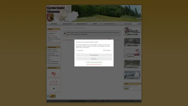 Website Screenshot: Gemeindeamt Stumm RiS-Kommunal - Stumm - GEM2GO WEB - www.stumm.tirol.gv.at - Date: 2023-06-26 10:22:39