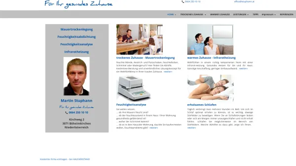 Website Screenshot: Martin Stuphann, Für Ihr gesundes Zuhause - Für Ihr gesundes Zuhause - Date: 2023-06-15 16:02:34