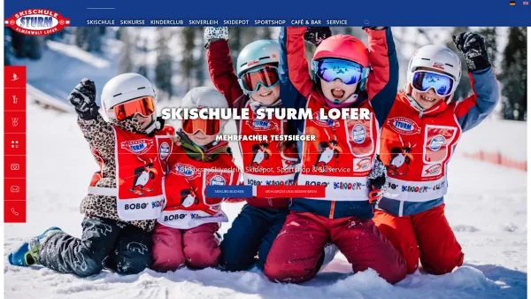 Website Screenshot: skikurse skischule ski schule board rental snowboard skifahren skikindergarten kindergarten skilehrer winter schnee wedeln skikurs - Skischule & Skiverleih Sturm ❄ in Lofer im Salzburger Land - Date: 2023-06-26 10:22:39