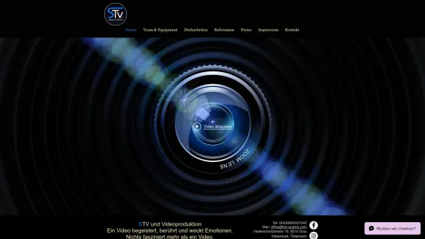 Website Screenshot: STV Schöggl Walter GmbH - Doku, Werbeclip | STV und Videoproduktion seit 1993 | Graz, Steiermark - Date: 2023-06-26 10:22:39