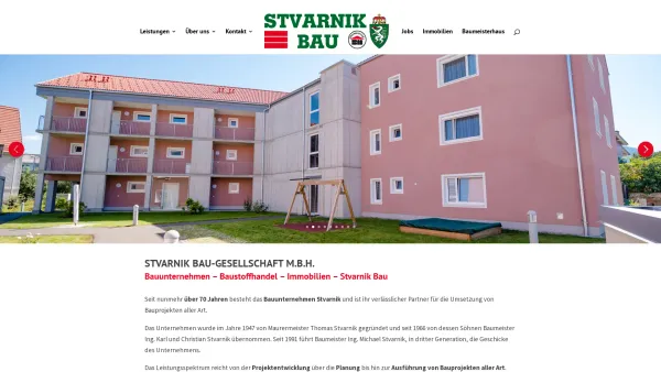 Website Screenshot: Stvarnik Bau-Gesellschaft Unsereist derzeit noch Aufbau - Stvarnik Bau | Bauunternehmen Baustoffhandel Immobilien - Date: 2023-06-26 10:22:39