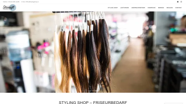 Website Screenshot: Karl Styling Shop Friseurbedarf Strempfl - Stylingshop - Date: 2023-06-26 10:22:41