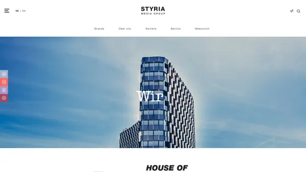 Website Screenshot: Styria Medien AG - Styria Media Group. One spirit – unlimited ideas. - Date: 2023-06-26 10:22:41