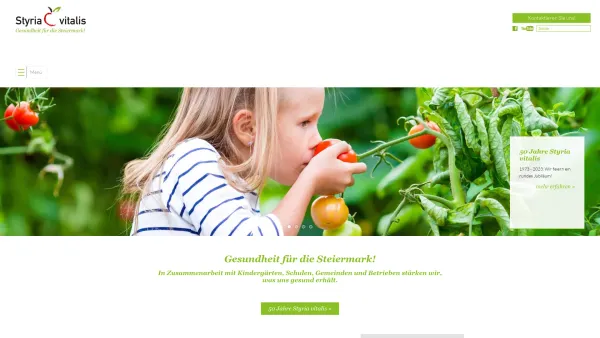 Website Screenshot: Steirische Gesellschaft für Styriavitalis - STARTSEITE - Styria vitalis - Date: 2023-06-26 10:22:41