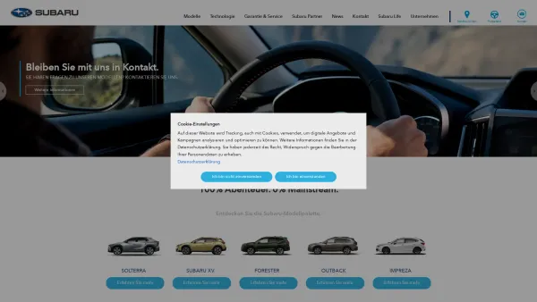 Website Screenshot: Offizielle Internetseite Subaru Österreich - SUBARU Österreich - Home - Date: 2023-06-26 10:22:41