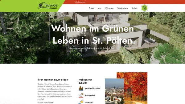 Website Screenshot: Verein Suenos SiL; Träume Sonne im Leben - Suenos - Wohnen im Grünen St. Pölten, Hafinger Weg 11 - Wohnungen - Niederösterreich - Jürgen Schörg - Date: 2023-06-15 16:02:34