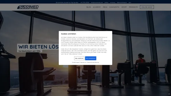 Website Screenshot: SÜSS Medizintechnik GmbH - Süss Medizintechnik GmbH - Wir bieten individuelle Lösungen. - Date: 2023-06-15 16:02:34