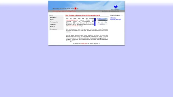 Website Screenshot: Sulzbacher OG - Automatisierungstechnik | Start - Date: 2023-06-14 10:45:34