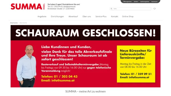 Website Screenshot: SUMMA meine art zu wohnen - Startseite - Date: 2023-06-26 10:22:42