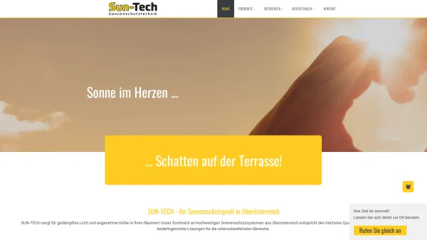 Website Screenshot: Sun-Tech Sonnenschutztechnik Mares Mario - Sonnen- und Insektenschutz in Oberösterreich - SUN-TECH Sonnenschutztechnik Mares Mario, Traun - Date: 2023-06-15 16:02:34