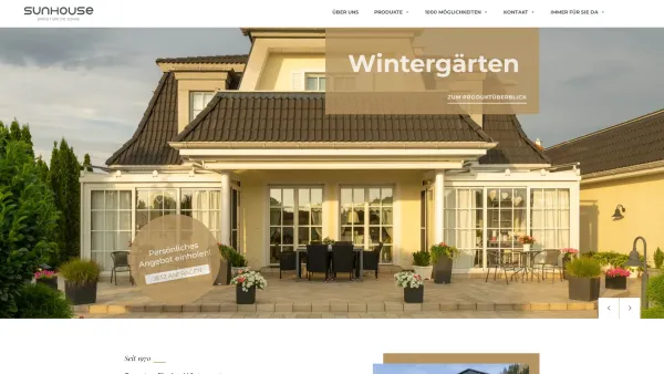 Website Screenshot: SUNHOUSE Wintergärten GmbH - Wintergarten | Wintergärten von Sunhouse in Marchtrenk - Date: 2023-06-26 10:22:42