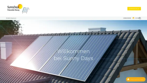Website Screenshot: bei Sunny Days Ihr sonniges Reisebüro - Start | Photovoltaik Planung Norbert Rudholzer - Date: 2023-06-26 10:22:42