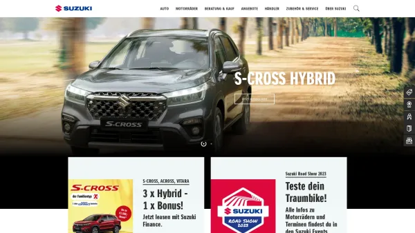 Website Screenshot: Suzuki Austria Automobil Handels Gesellschaft m.b.H. - Suzuki | Offizielle Website Suzuki Österreich - Date: 2023-06-26 10:22:44