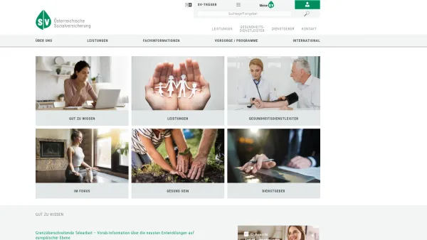 Website Screenshot: Sozialversicherungsanstalt der Bauern - Willkommen am Portal der österreichischen Sozialversicherung - Date: 2023-06-15 16:02:34