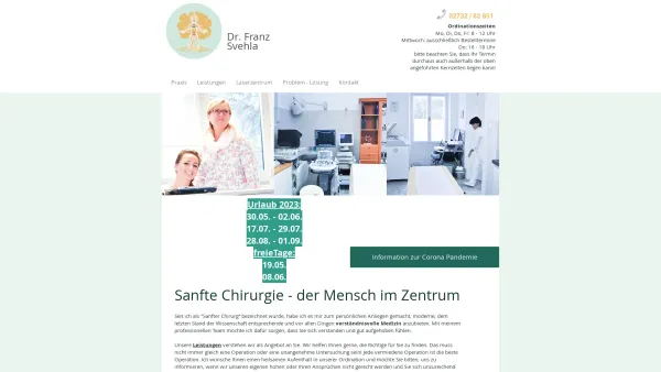 Website Screenshot: Svehla Franz TELEKOM AUSTRIA Lix BusinessWeb - Chirurg Krems | Krems an der Donau | Dr. Franz Svehla - Date: 2023-06-26 10:22:44