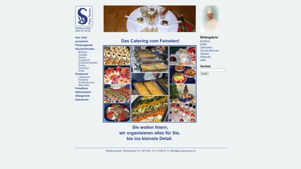 Website Screenshot: SW-Partyservice & Catering - Startseite vom Partyservice & Catering - SW-Partyservice & Catering - Date: 2023-06-14 10:45:34