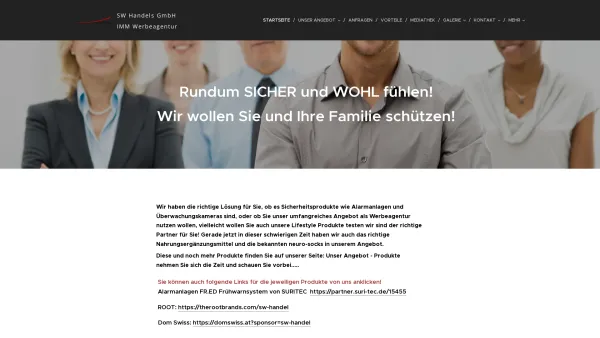 Website Screenshot: SW-Sicherheit-Handels GmbH - SW-Handels GmbH - Date: 2023-06-26 10:22:44