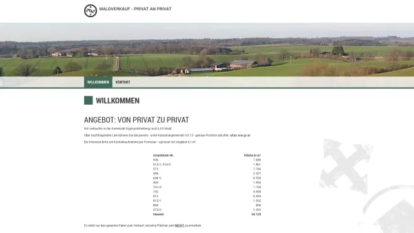 Website Screenshot: HAB Handelsgesellschaft m.b.H. - Waldverkauf - Privat an Privat - Willkommen - Date: 2023-06-14 10:45:34