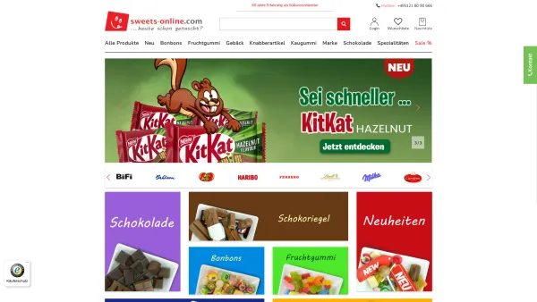 Website Screenshot: R&M Warenhandels GmbH - All the Best! - Süßigkeiten Online Shop & Süßwaren Großhandel | sweets-online.com - Date: 2023-06-26 10:22:44