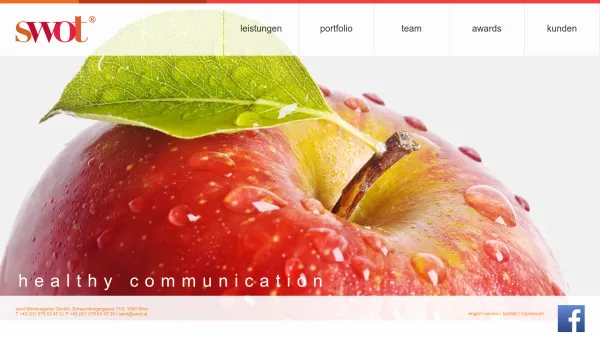 Website Screenshot: s.w.o.t. Werbeagentur - swot Werbeagentur - Date: 2023-06-14 10:45:34