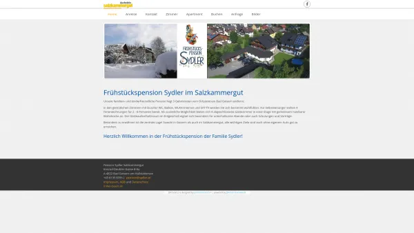 Website Screenshot: Pension Sydler - Frühstückspension im Salzkammergut - Date: 2023-06-26 10:22:47