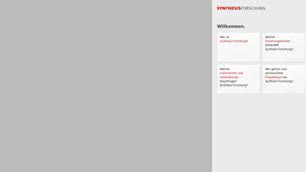 Website Screenshot: Synthesis Forschung Gesellschaft m.b.H. - Startseite – Synthesis - Date: 2023-06-15 16:02:34