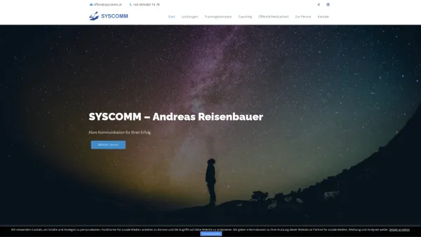 Website Screenshot: SYSCOMM - SYSCOMM – Andreas Reisenbauer - Date: 2023-06-26 10:22:47