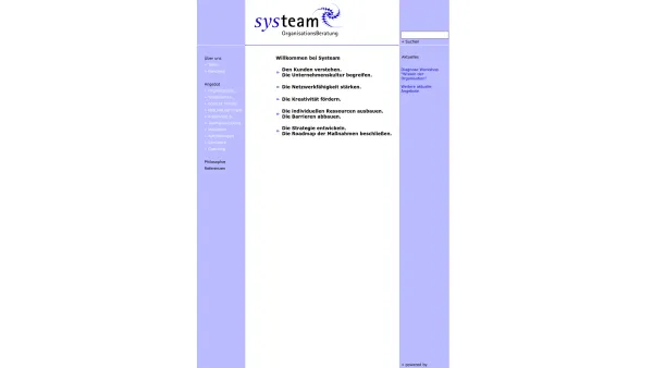 Website Screenshot: Dorfer systeam OrganisationsBeratung - systeam OrganisationsBeratung - Date: 2023-06-14 10:45:34