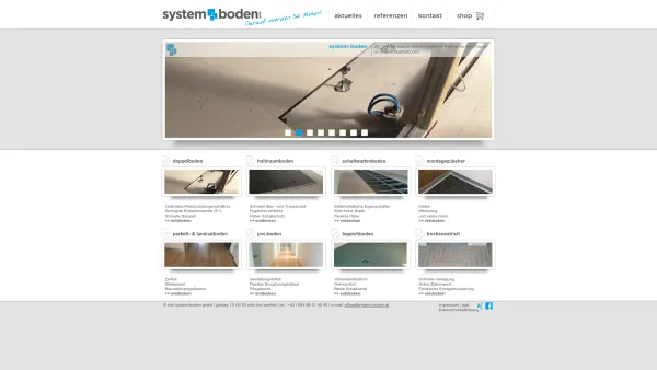Website Screenshot: Riml Rene Montagen/Doppelboden/Hohlraumboden/Schaltwarteboden - Startseite - Date: 2023-06-14 16:39:38