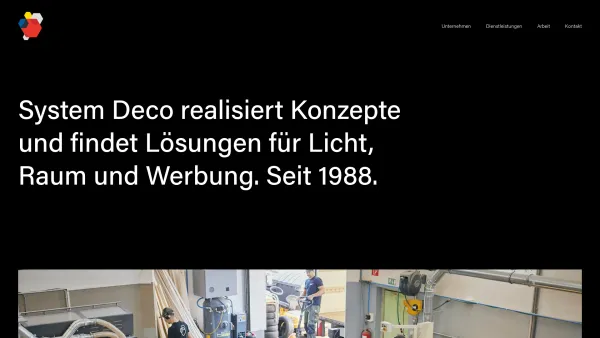 Website Screenshot: Systemdeco Werbeagentur - System Deco, Salzburg - Date: 2023-06-26 10:22:47