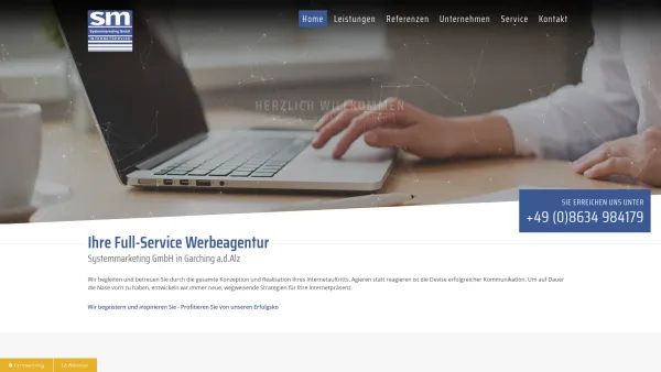 Website Screenshot: Systemverwaltung R.A. one moment - Systemmarketing GmbH | Full-Service Werbeagentur - Wir machen Marketing - Date: 2023-06-14 10:45:36